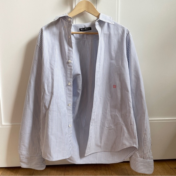 Acne Studios Other - ACNE STUDIOS striped blue and white button-down collared shirt